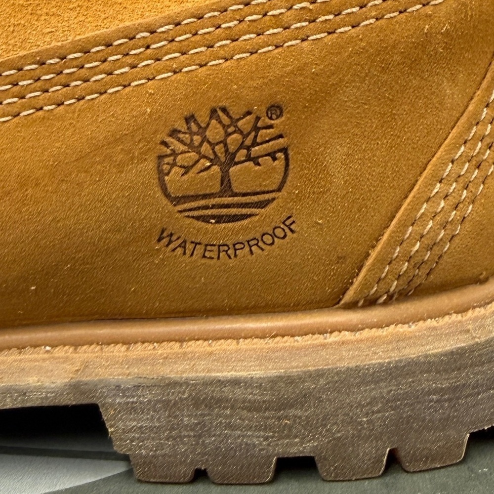 NEW! Timberland Authentics Teddy Fleece Waterproof Fold-Down Boot Wheat Size 6.5 - Picture 5 of 16